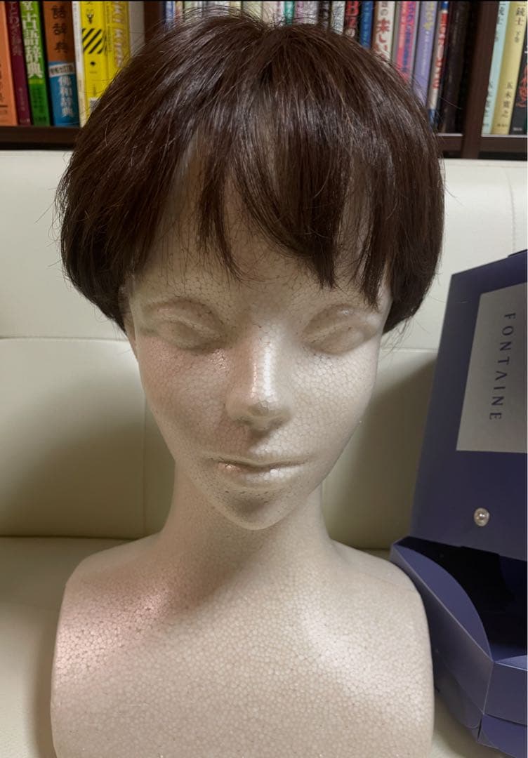 アデランス フォンテーヌ バランプレミアム 栗色 ハーフウィッグ 未使用に近い