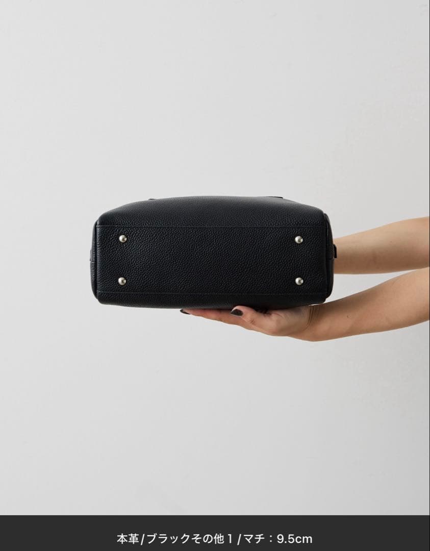 イアパピヨネ★本革/ショルダー付き スタッズボストンバッグ