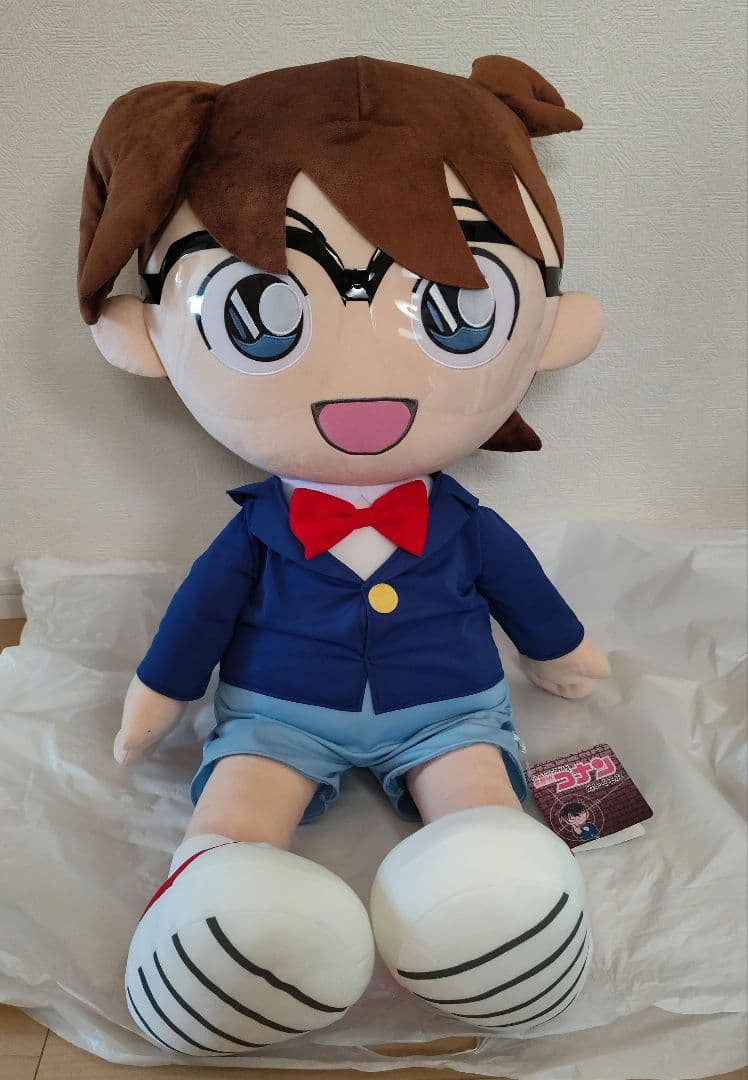 名探偵コナン コナン 特大ぬいぐるみ 三英貿易 江戸川コナン 紙タグ付き