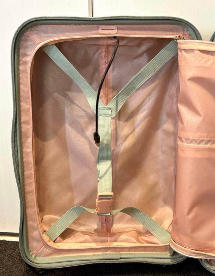 ☆ほぼ新品☆35/42L アメリカンツーリスター パステルグリーン機内持ち込み可