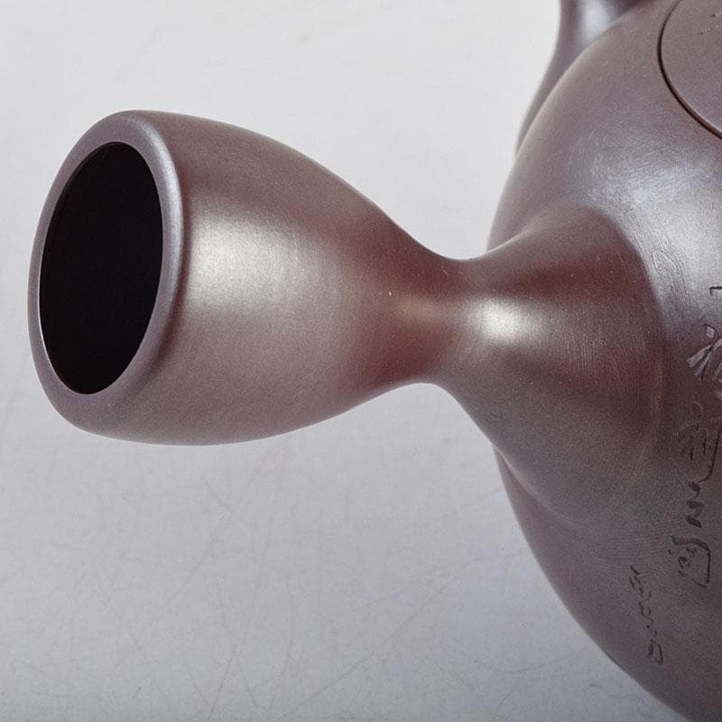 萬古焼　美月窯　伊藤美月作　七福神之図　茶注　急須　共布共箱　M　R9431