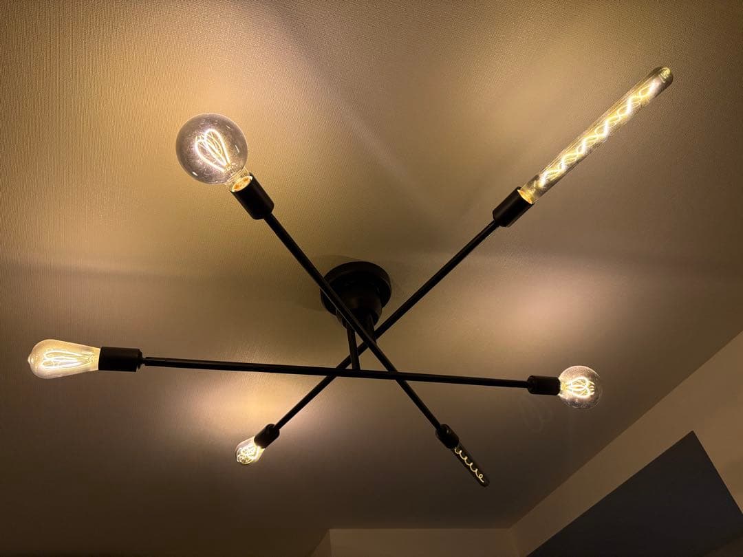 シーリングライト6灯 リモコン付き 電球付き キムリック