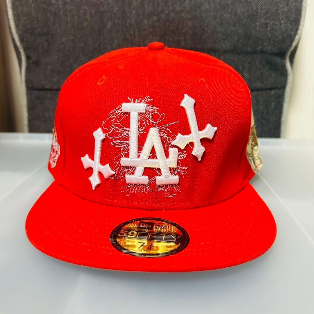 プ*オ様 新品未使用 ニューエラ ドジャース 赤キャップ 59FIFTY 58.
