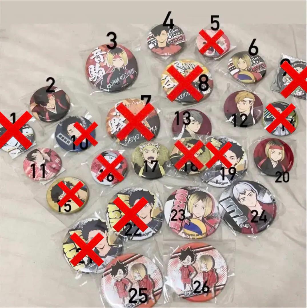 ハイキュー　グッズ　まとめ売り　缶バッジ　色紙　カード　ぬい