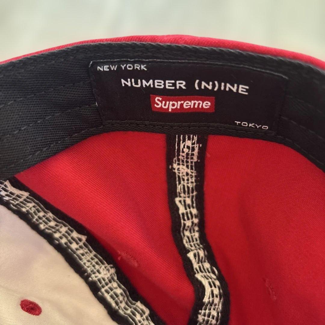 Supreme ナンバーナイン 6-Panel Red タイム期