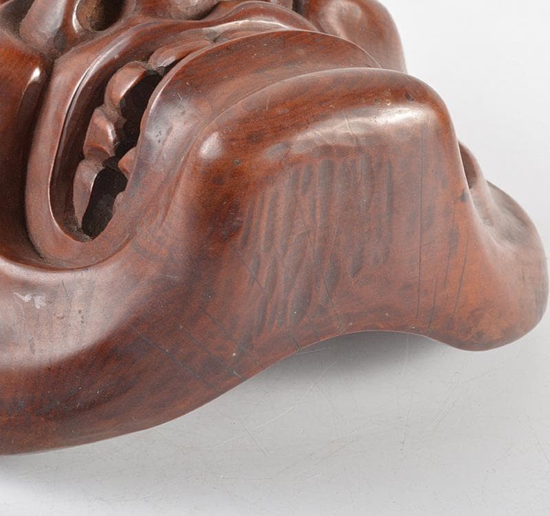 能楽　雅楽　能面　木彫　出目作　釣眼　M　R4854