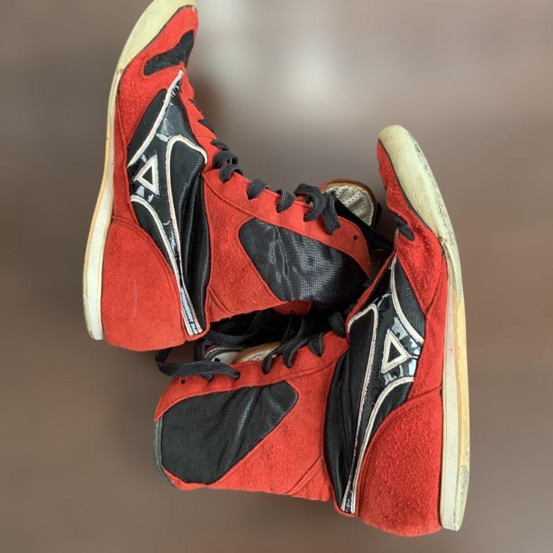 ボクシングシューズ レッド/ブラック ハイカット