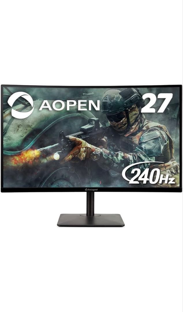 AOPEN 27HC5RZbmiiphx 240hz 27インチ湾曲モニター