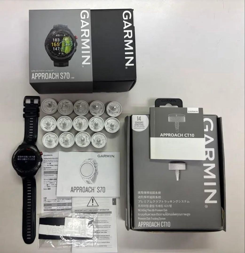 GARMIN APPROACH S70 47㎜ /CT10 14個付き！
