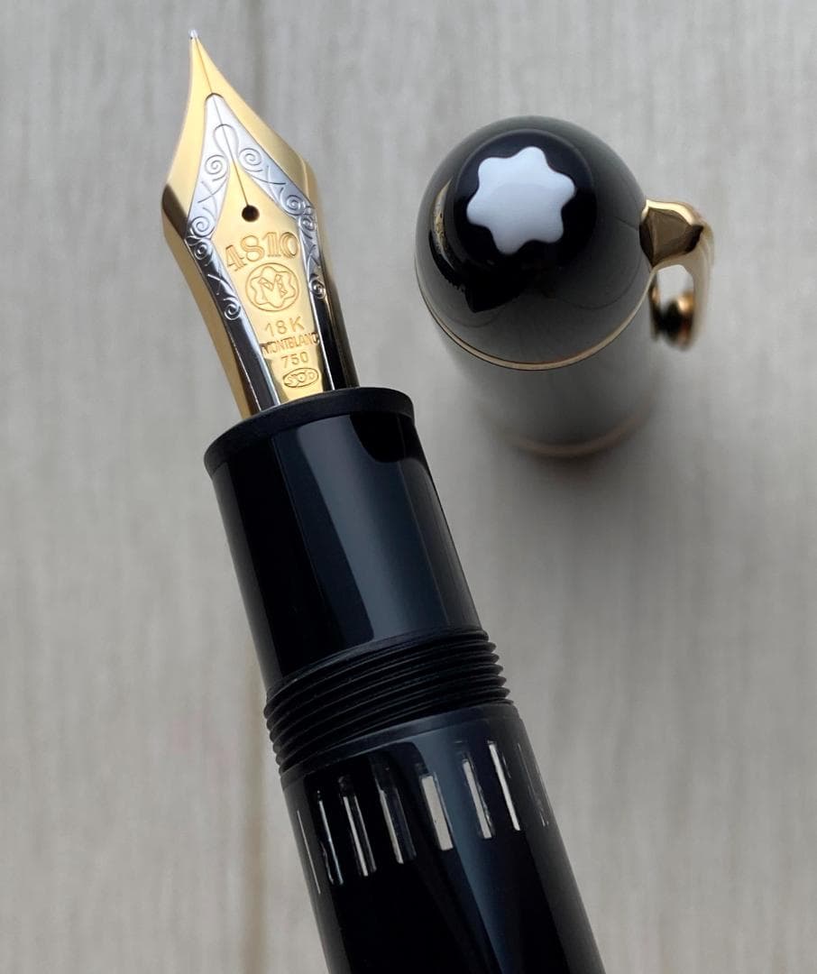 超美品 モンブラン 149 18K (EF) 極細750 万年筆 インク・付属品