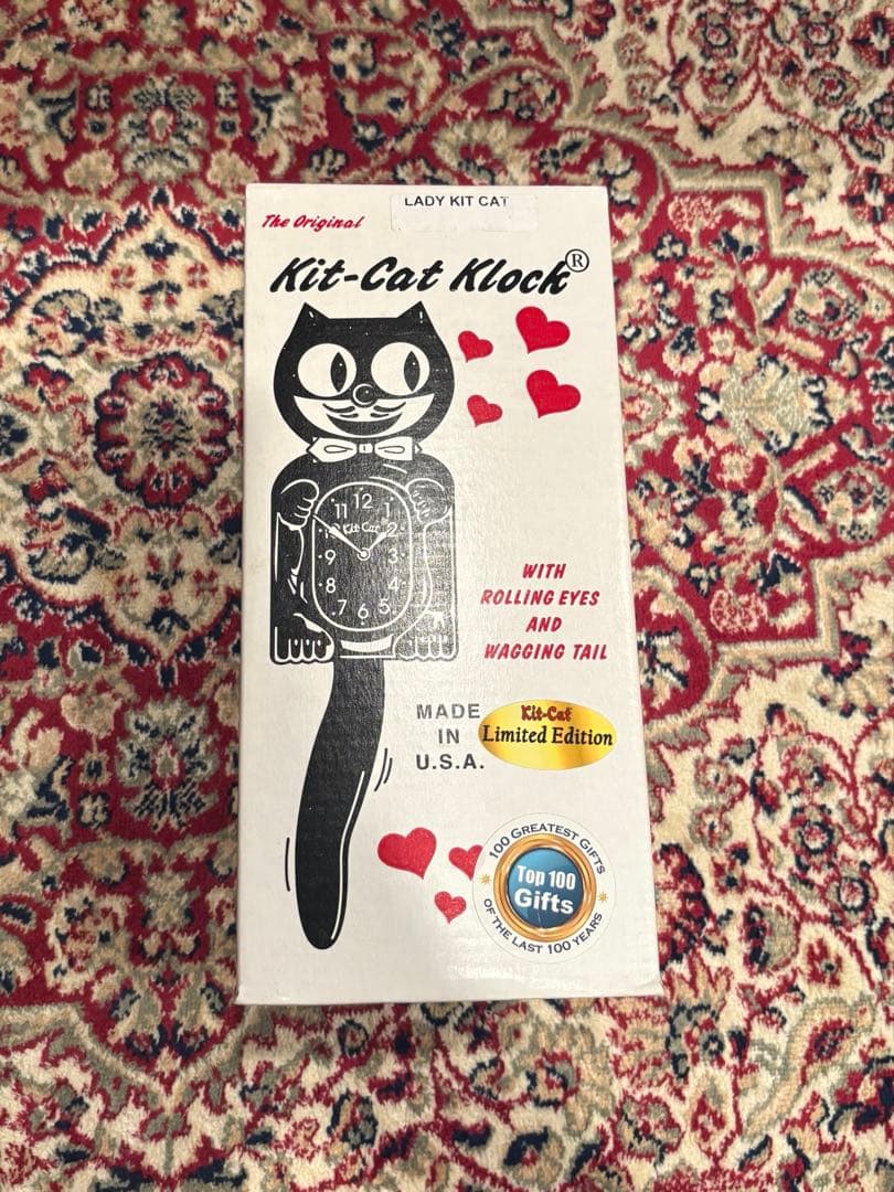 レディキットキャットクロック WH