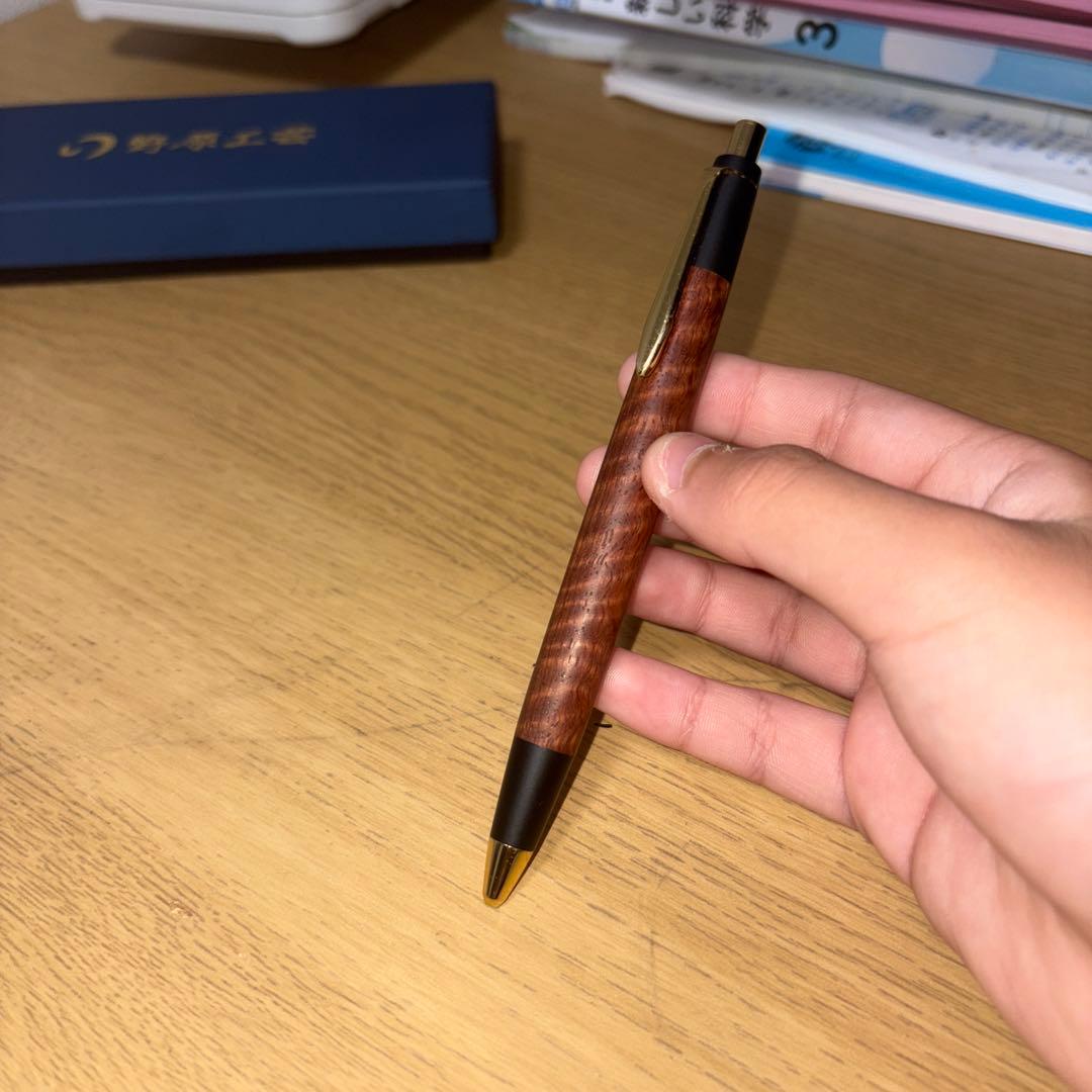 野原工芸 本花梨虎杢　新型シャープペンシル本店限定希少