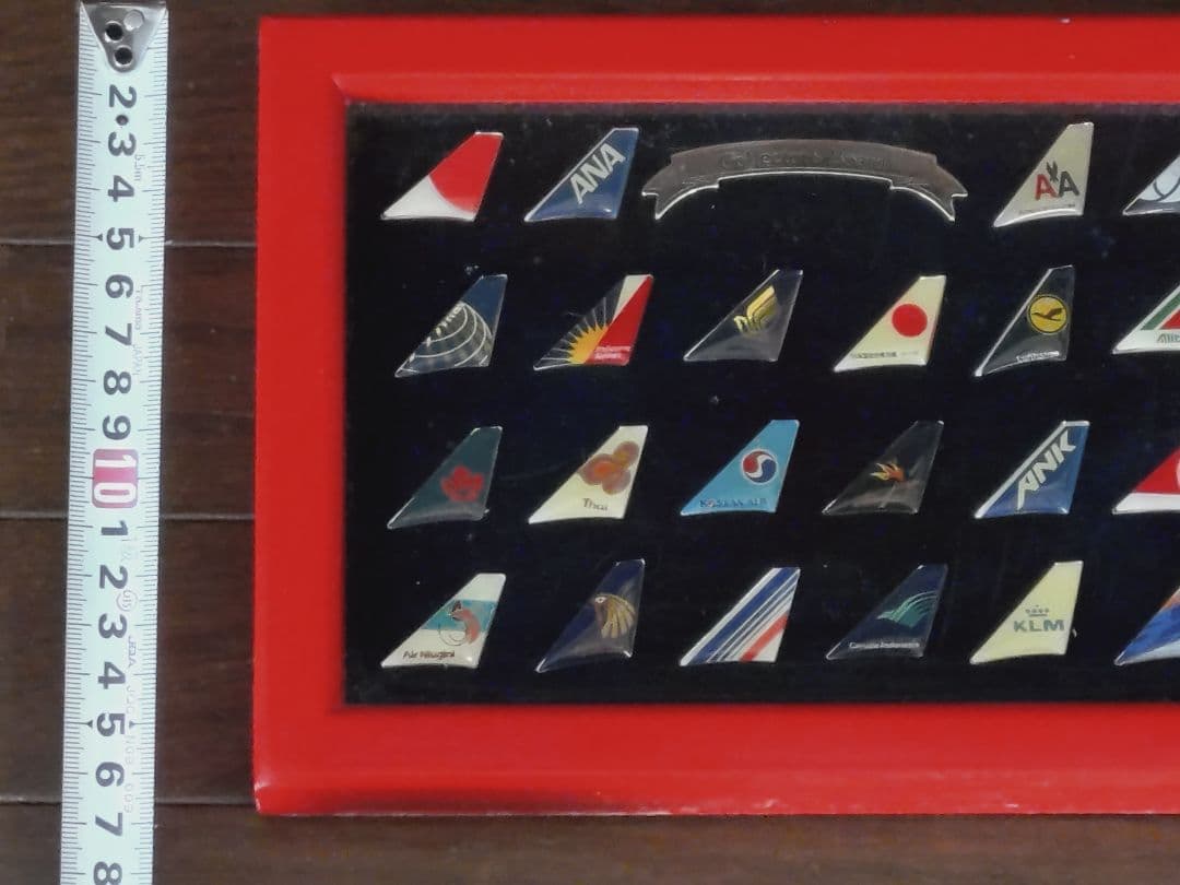 エアライン　ピンバッジ　航空会社　ロゴマーク　垂直尾翼　22種類
