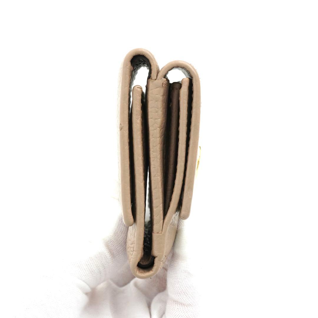 ✨未使用展示品✨ GUCCI ミニ財布　マーモント　エンボスロゴ　三つ折り　GG