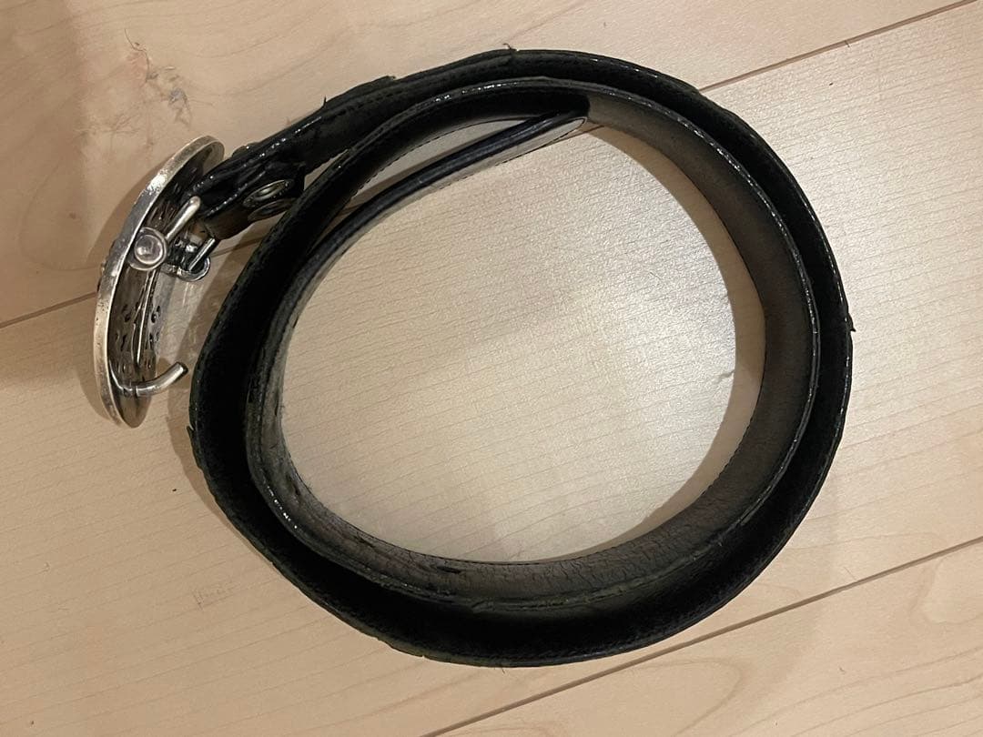 原本無修正クロムハーツクラシックオーバルクロスバックル＋ベルトストラップ(オマケ