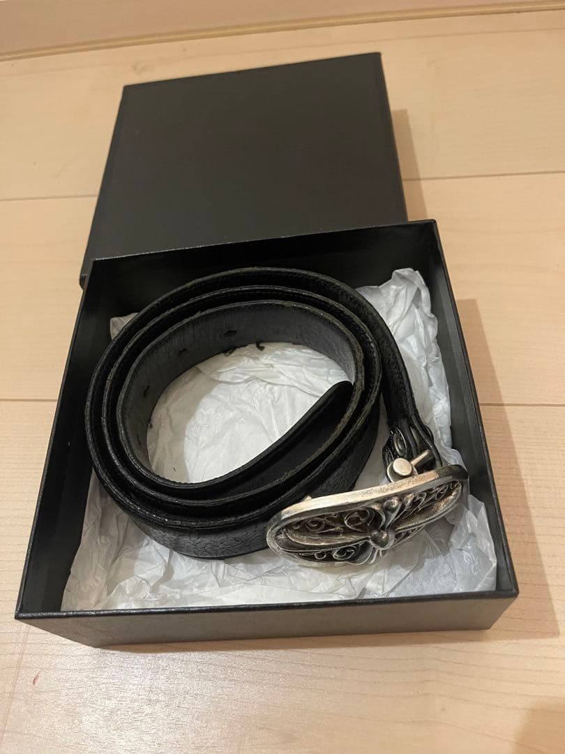 原本無修正クロムハーツクラシックオーバルクロスバックル＋ベルトストラップ(オマケ