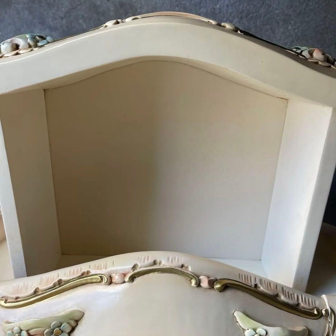 ナイトテーブル　3段チェスト　ロココ様式　姫系　オールドビンテージ