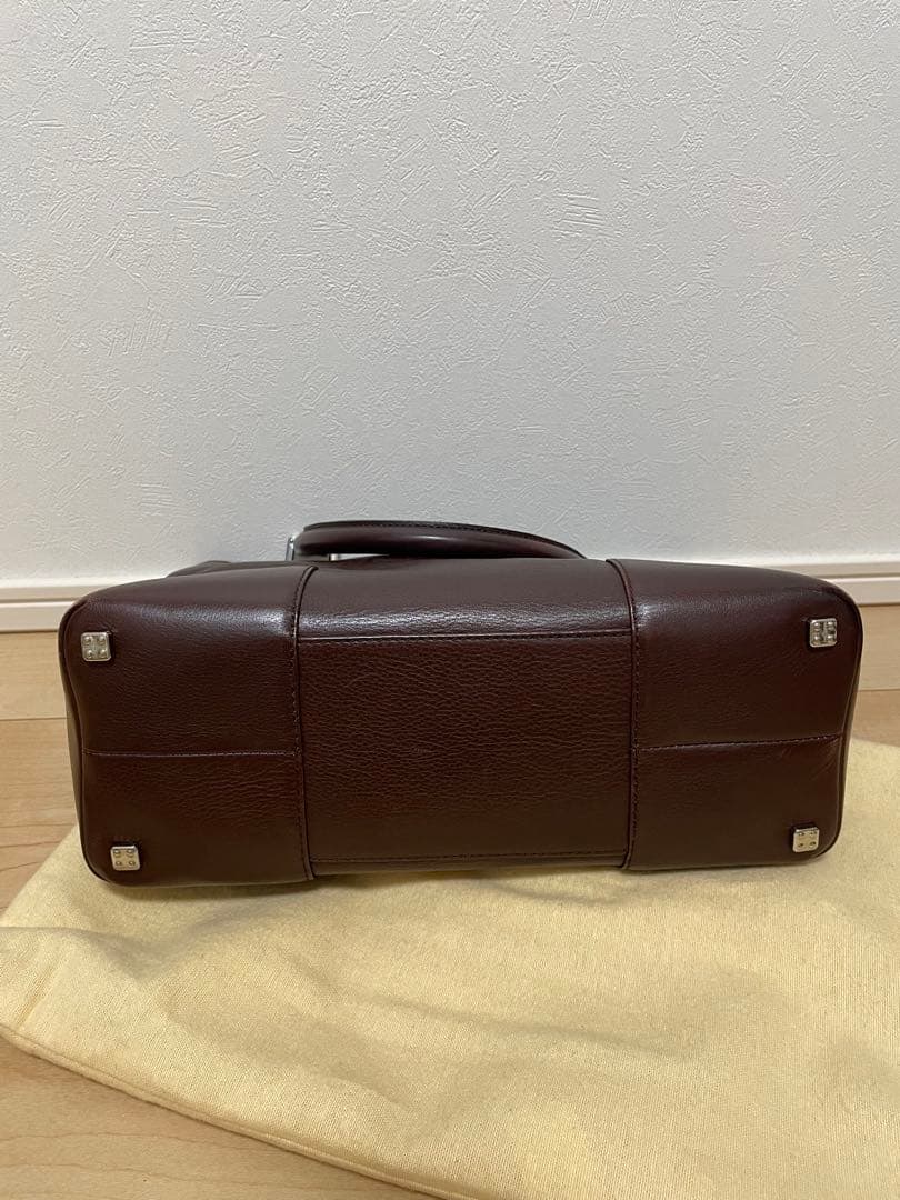 【美品】LOEWE ブラウンレザー バッグ