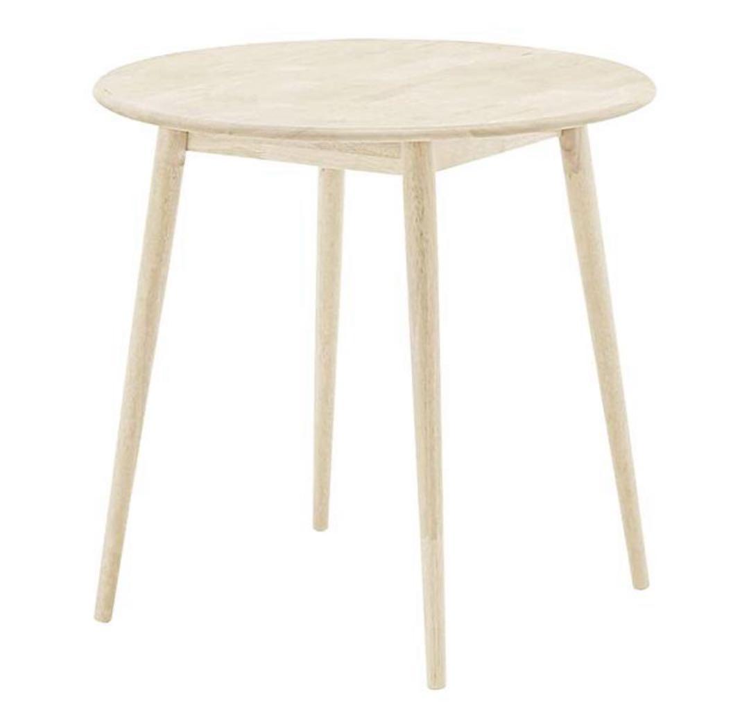 モダンデコ　ラウンド　ダイニングテーブル　ホワイト　丸テーブル