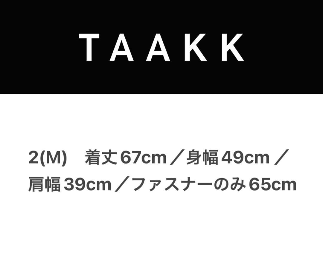 TAAKK 21ss ダブルジップ ノースリーブTシャツ / タンクトップ