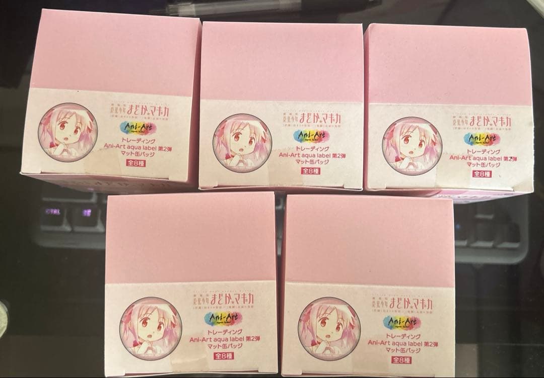 まどか☆マギカ ani-art 第2弾　マット缶バッジ　5box セット