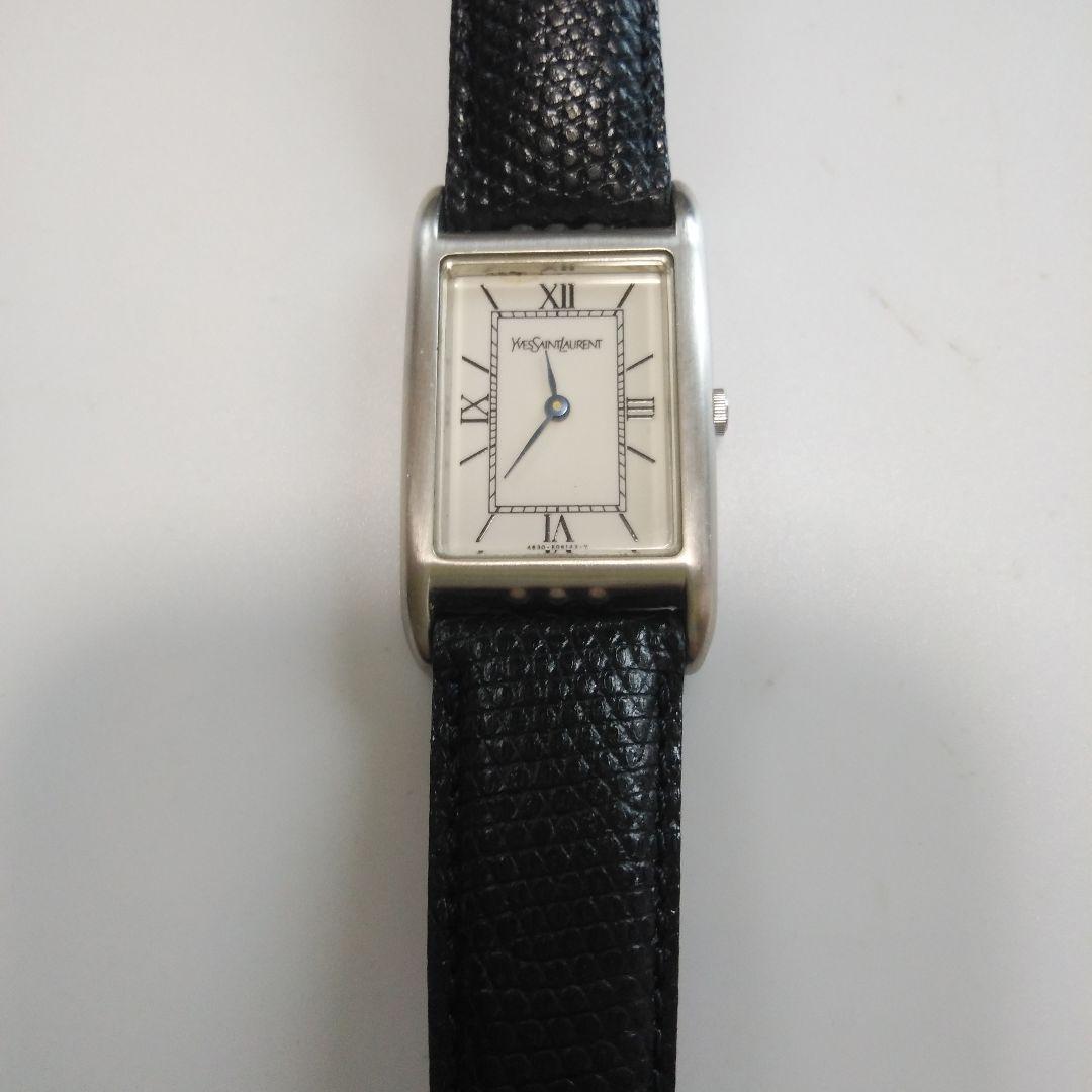 Yves Saint Laurent レザーベルト時計