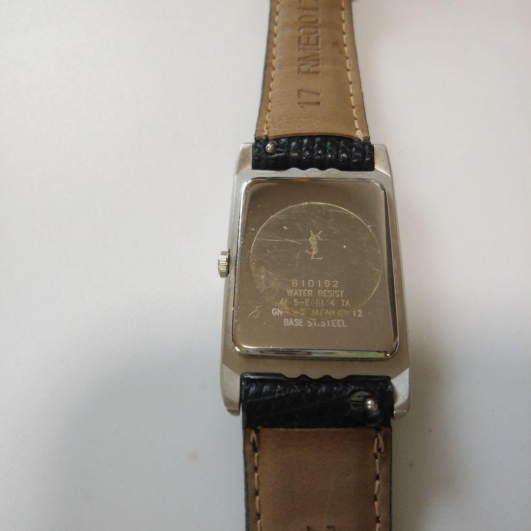 Yves Saint Laurent レザーベルト時計