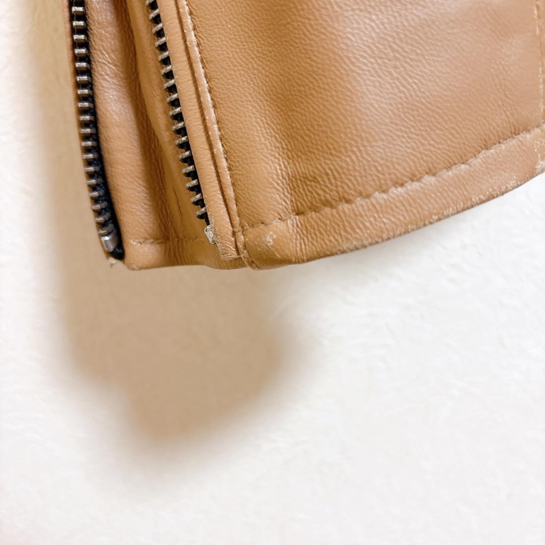 ジャックローズ シングル ライダースジャケット 羊革 ラムレザー 本革 キャメル