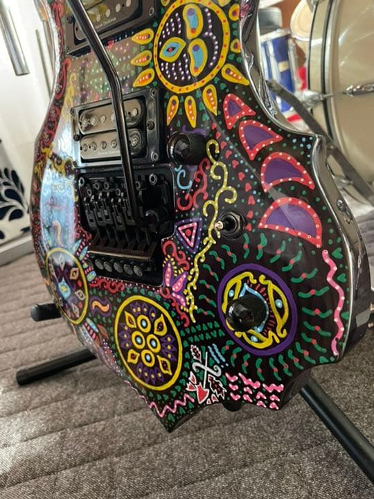 hide サイケ自作ギター