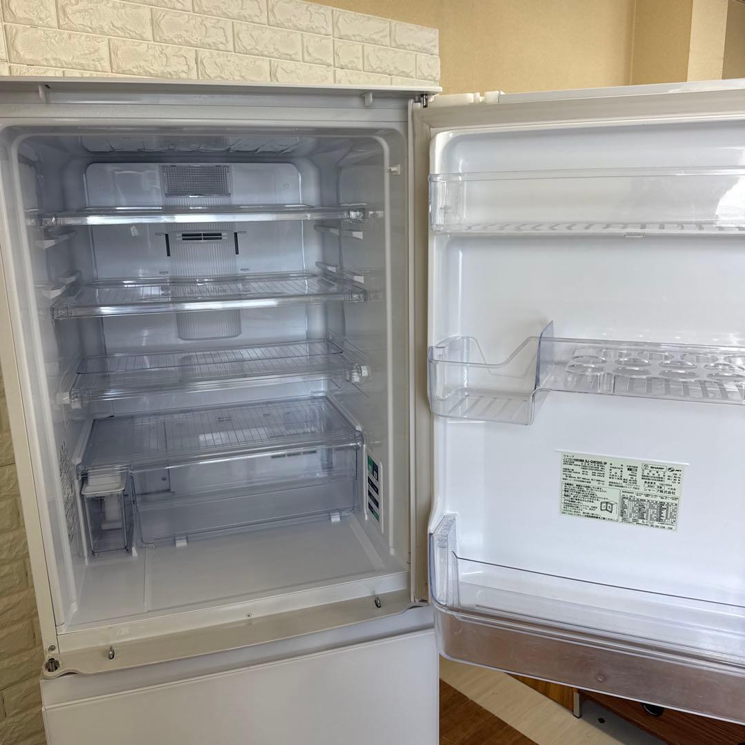 SHARP 冷蔵庫 SJ-GW35G-W 2021年式　左右開きドア