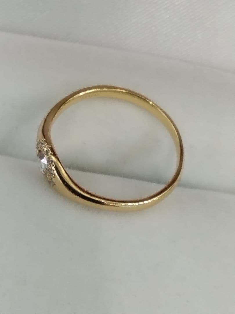 SSAvaron K18ローズカットダイヤモンドリング　　中古品