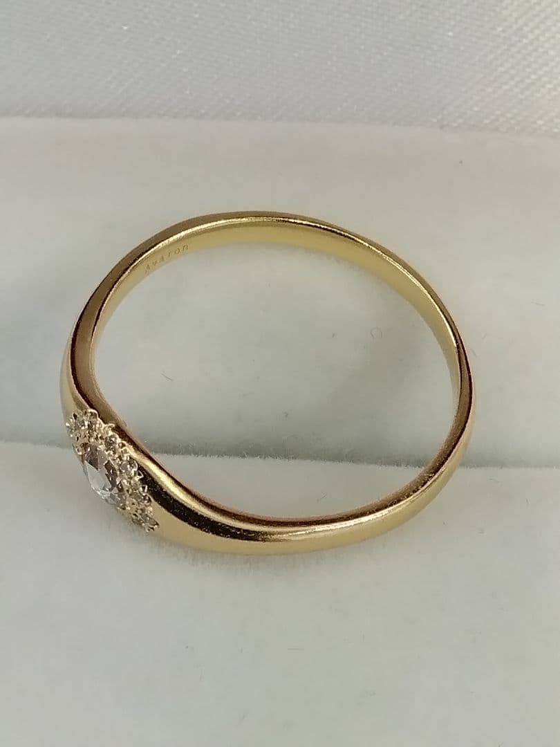 SSAvaron K18ローズカットダイヤモンドリング　　中古品