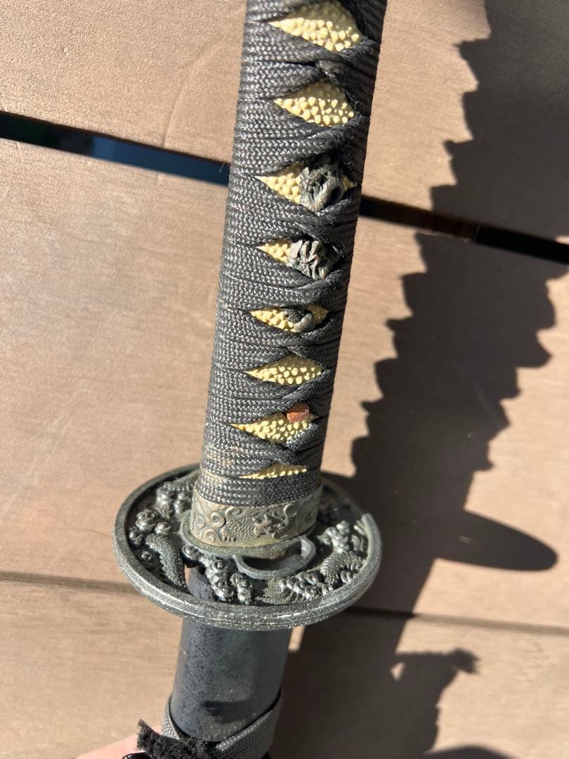 模造刀 刃無し 装飾的な鍔付き