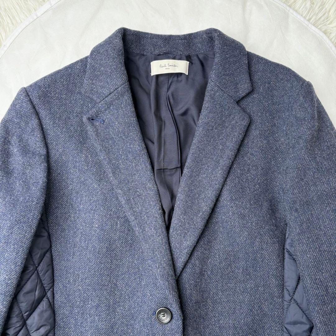 ポールスミス ダウンコート チェスターコート　キルティング 異素材 軽量