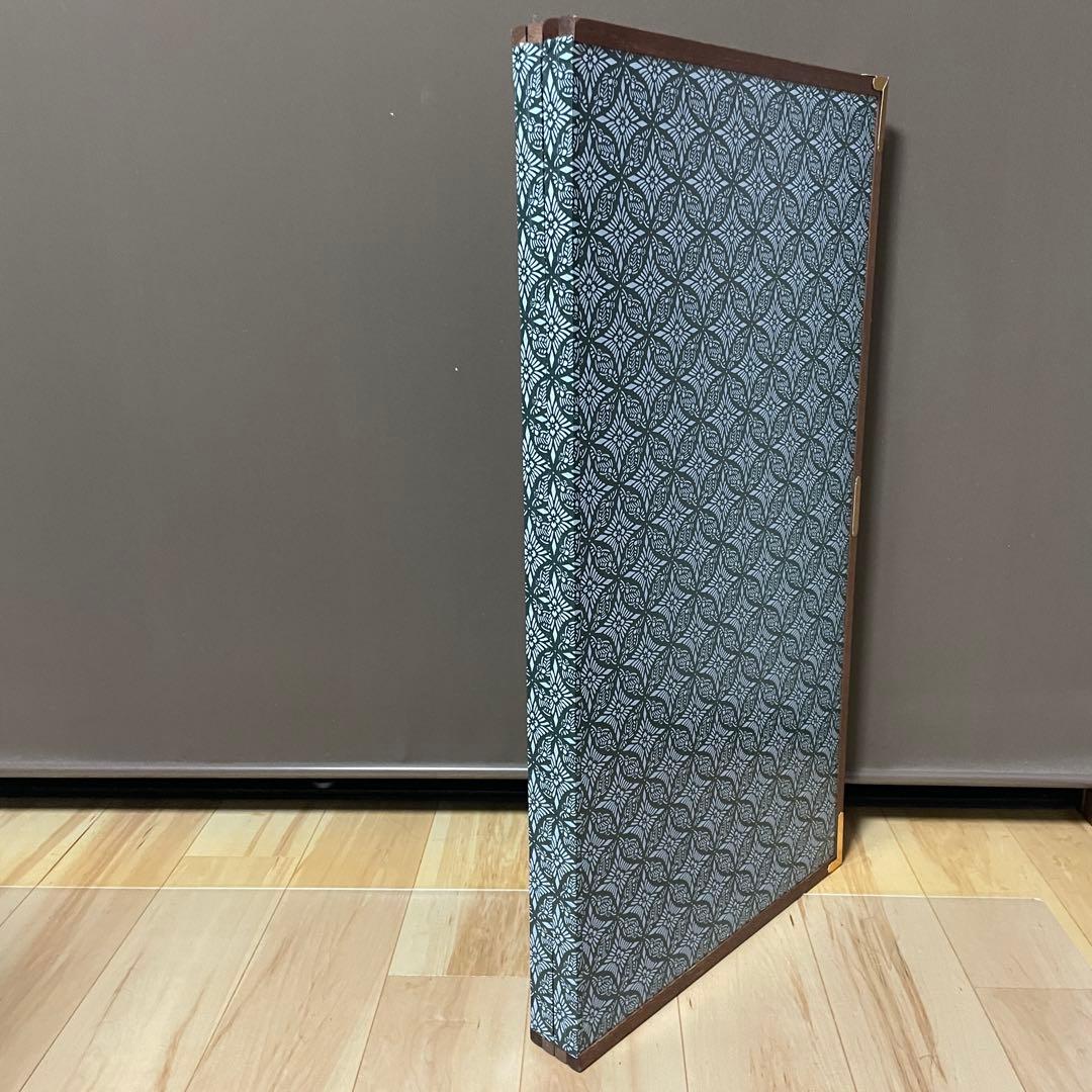 美品 豪華 金 屏風 衝立 パーテーション 慶事 一隻 四曲 四扇 旧家出物