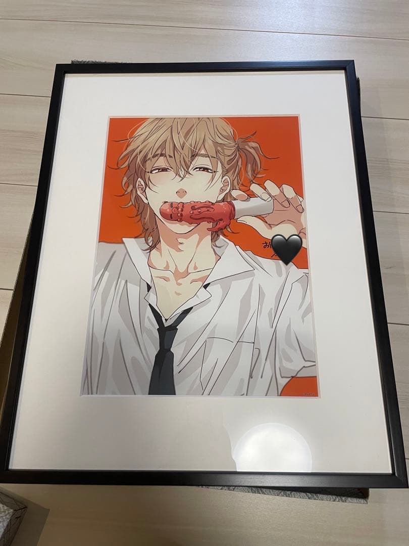 【ヤリチン⭐︎ビッチ部】カラー複製原画　直筆サイン入り　矢口恭介