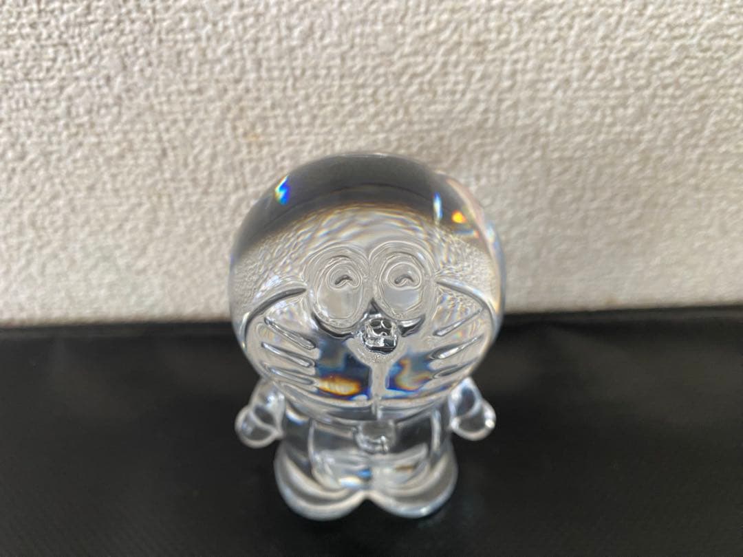 【バカラ×ドラえもん】クリスタルフィギュア 正規品 ガラス置物 インテリアに最適