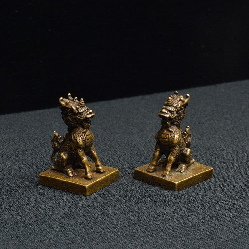 麒麟 銅器 銅製品 鎮宅辟邪 開運風水 招財 置物 工芸品