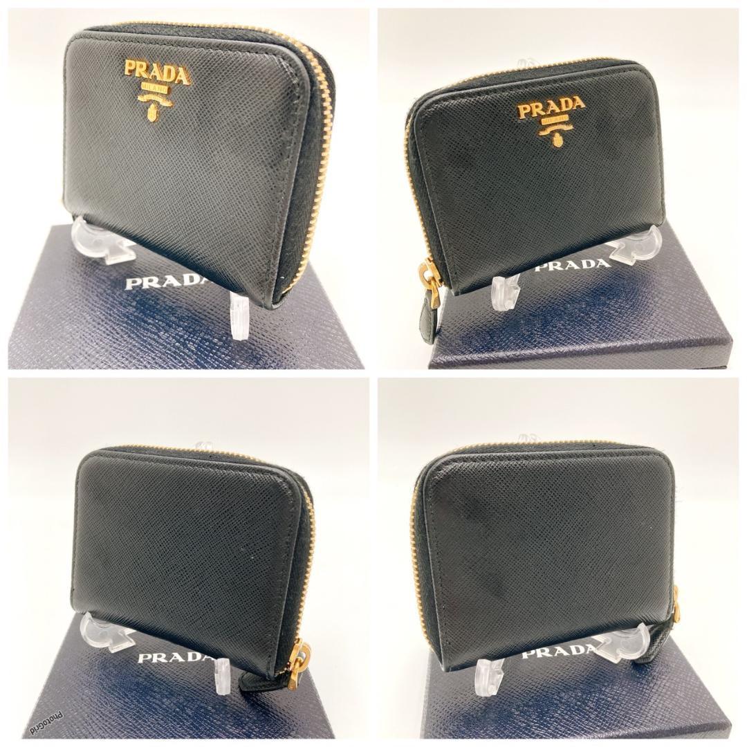 PRADA プラダ　ケース ラウンドジップ サフィアーノ　✴︎①