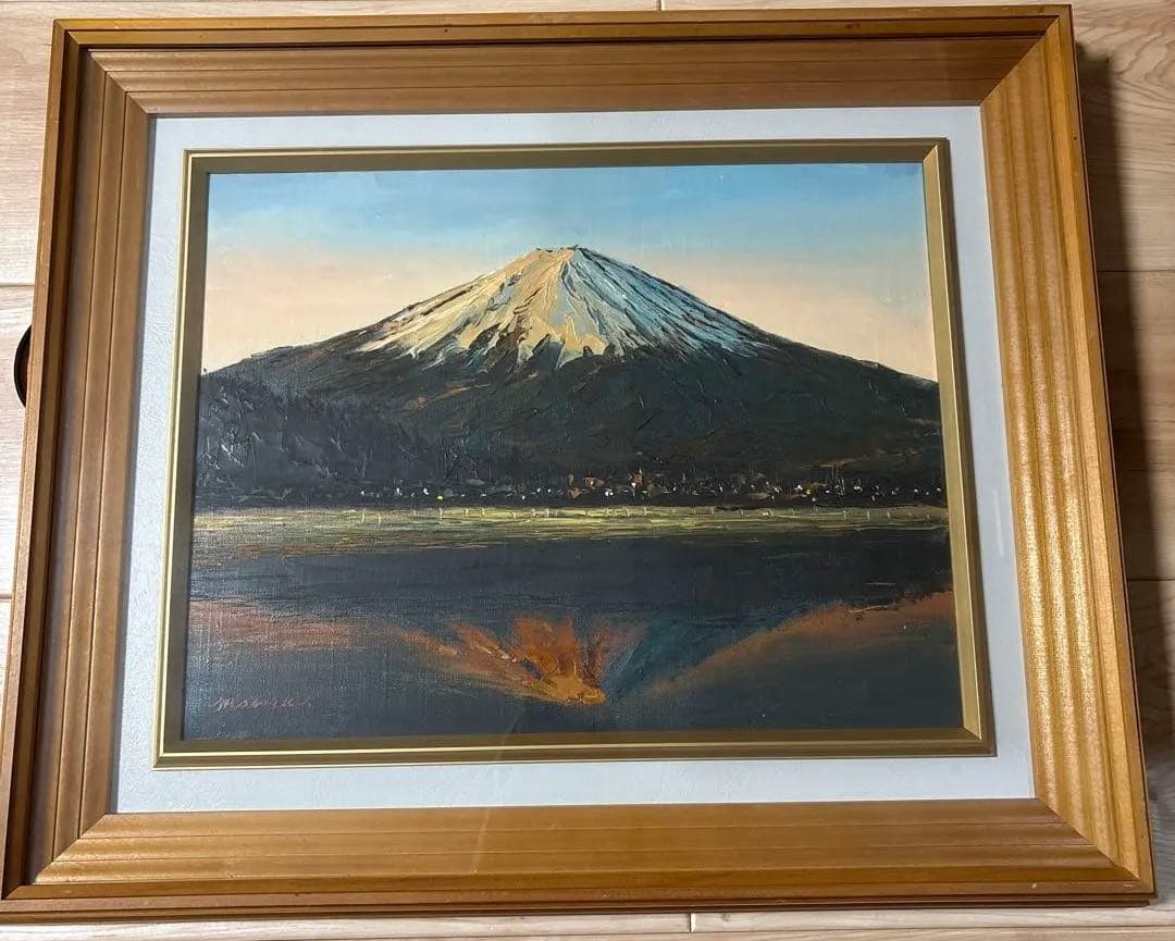 富士山 油絵 油彩画