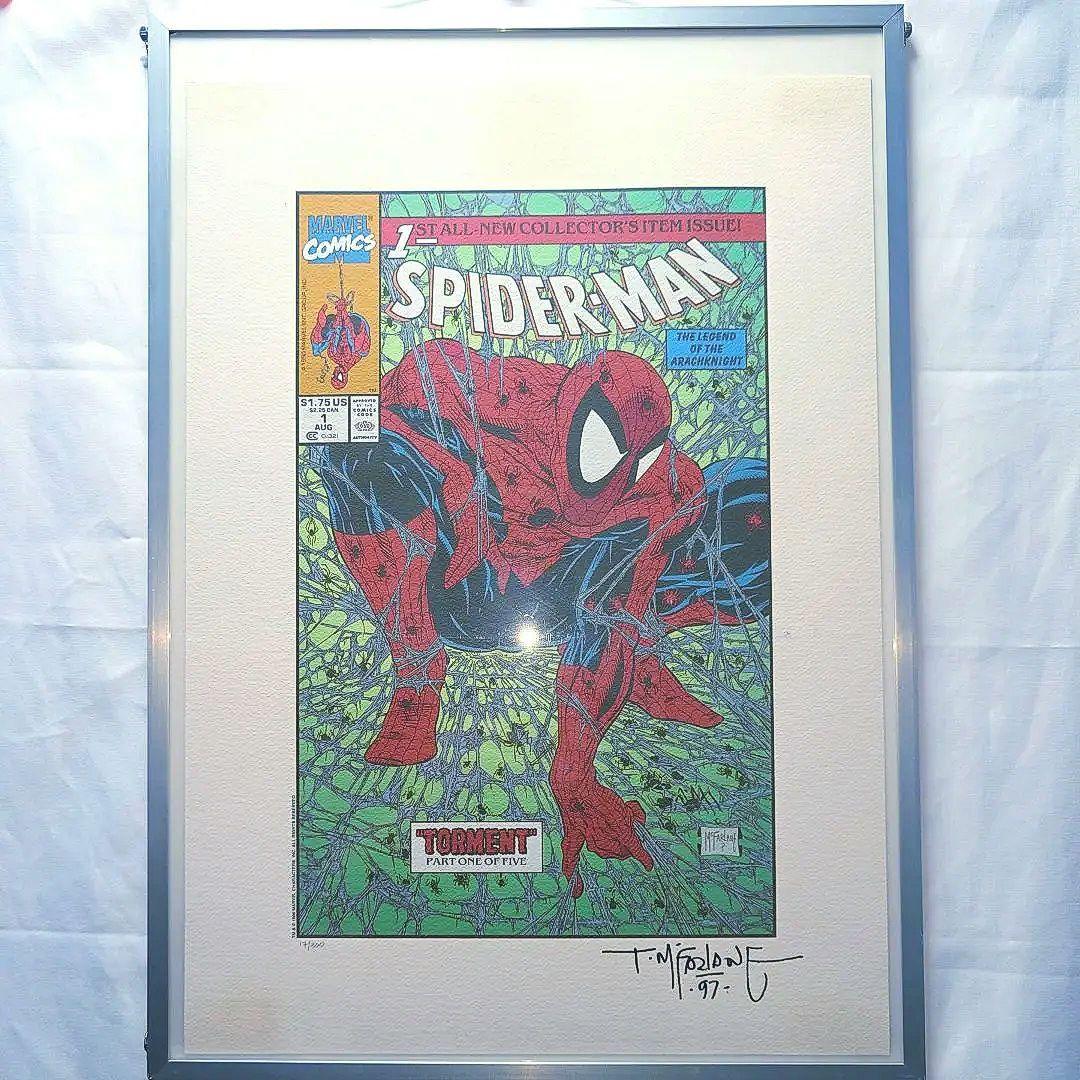 原画寸 スパイダーマン マクファーレン直筆サイン 38.5✕55cm 限定300