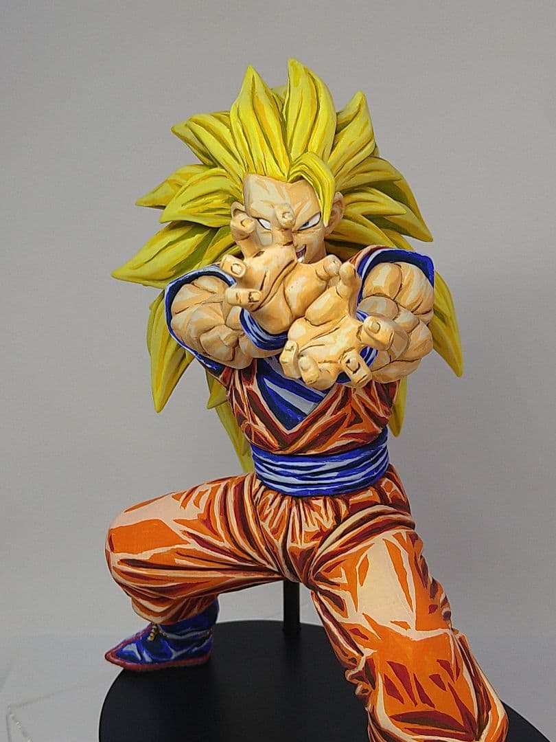 ドラゴンボール スーパーサイヤ人3悟空 魔人ブウ 原画風再塗装品 フィギュア2体