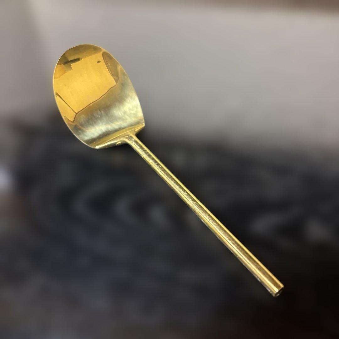 【茶道具】金森浄久造　灰匙三本組（共箱）