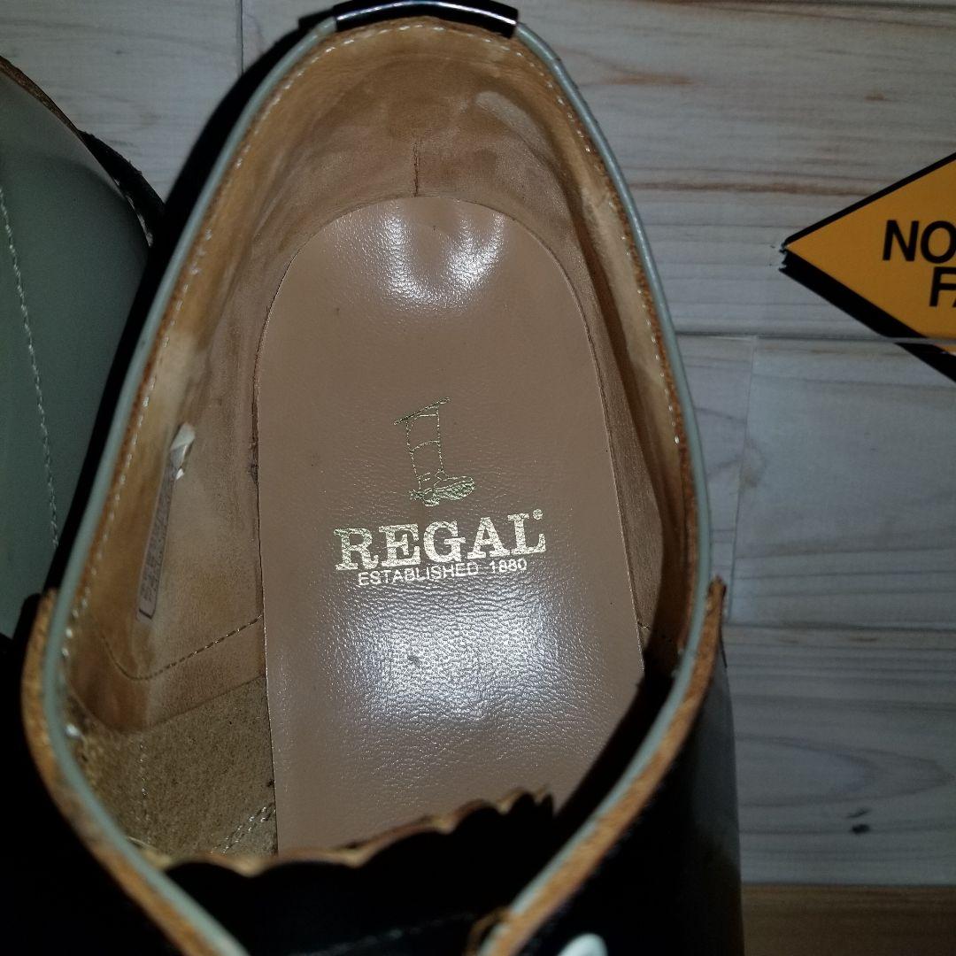 美品　定番　REGAL　リーガル　サドルシューズ　2051　本革　25.5