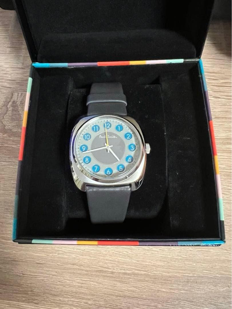 Paul Smith アナログ時計 グレー/ブルー
