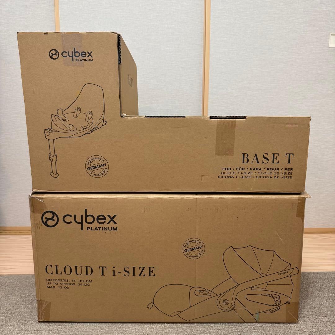 【美品】サイベックス クラウドT ブラック ベースTセット チャイルドシート