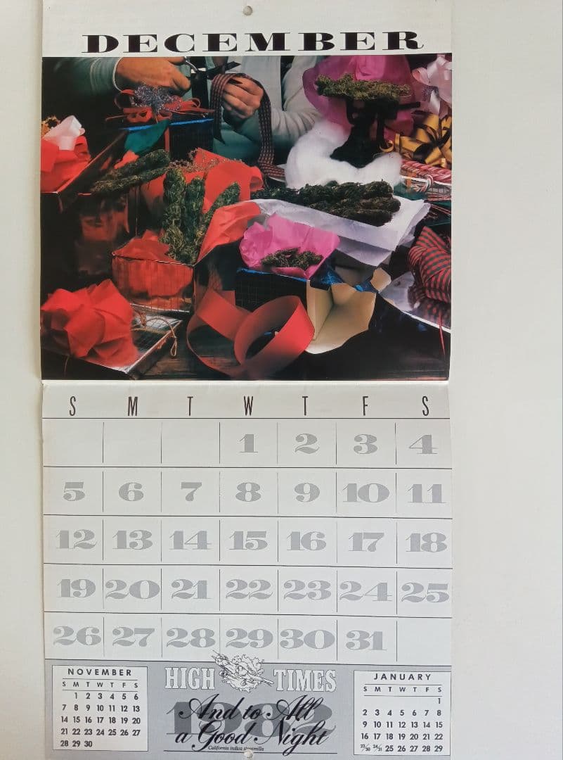 80s/VINTAGE/82年−HIGHT−TIMES/CALENDAR。