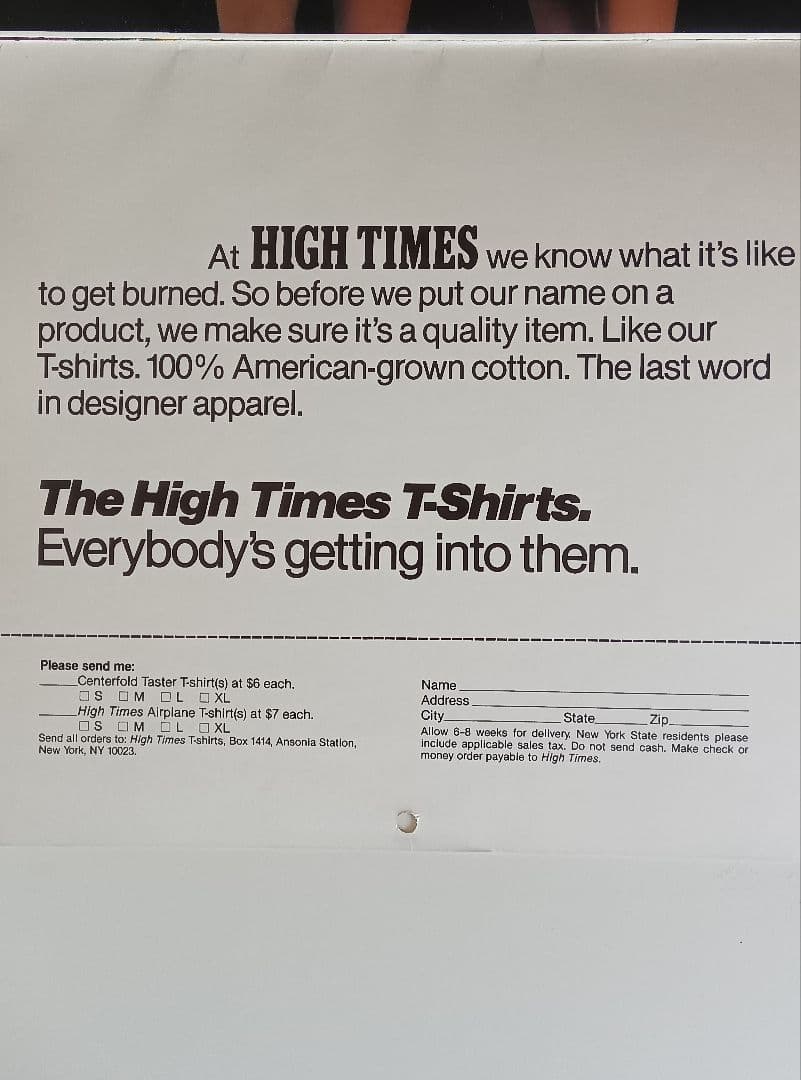 80s/VINTAGE/82年−HIGHT−TIMES/CALENDAR。