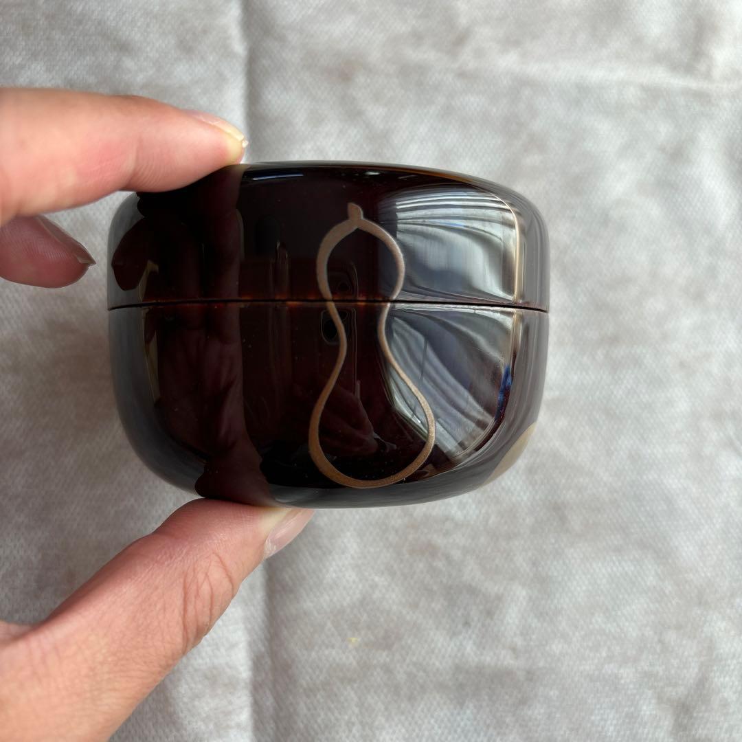 茶道具　棗　新井司峰　六瓢蒔絵　ひょうたん　瓢箪