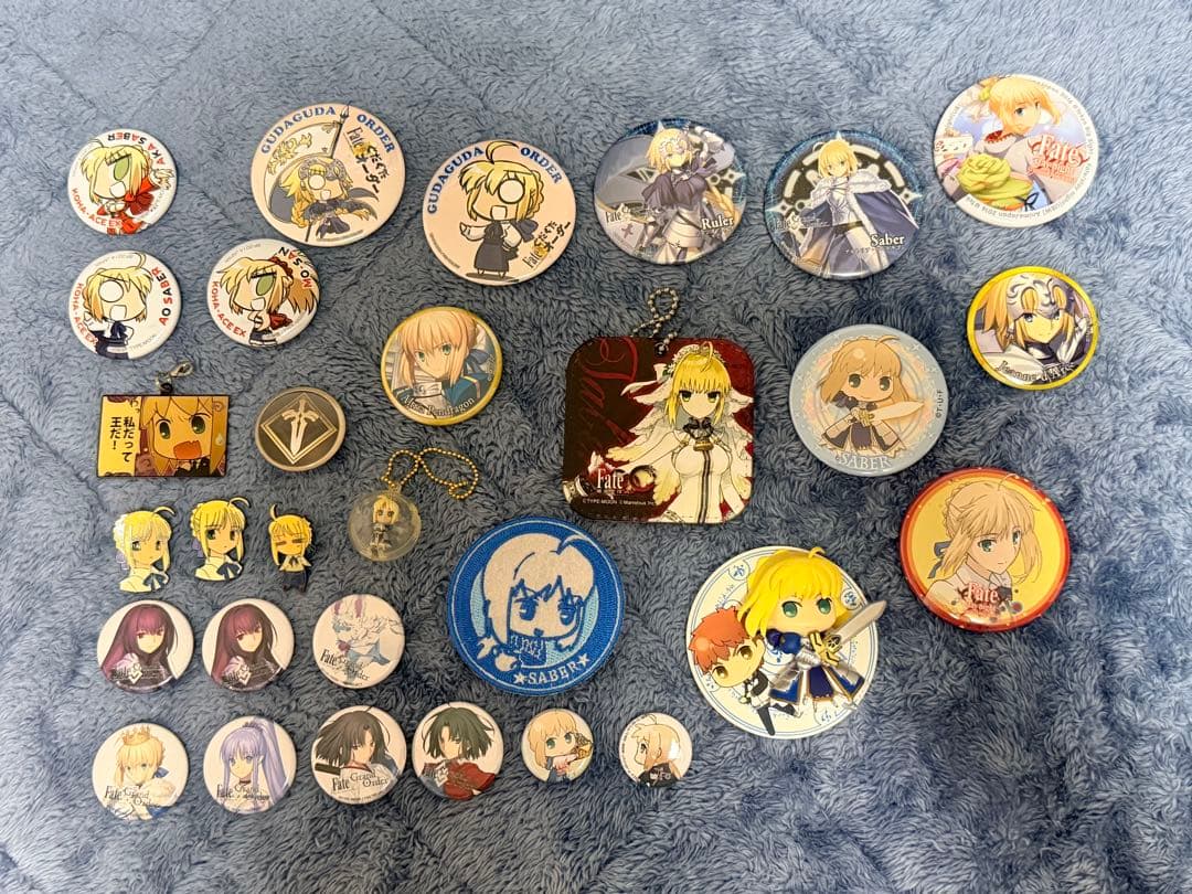 公*o様 fate FGO ストラップ　缶バッジ　チャーム　30点まとめセット